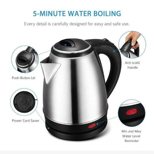 2L Stainless Steel Electric Kettle