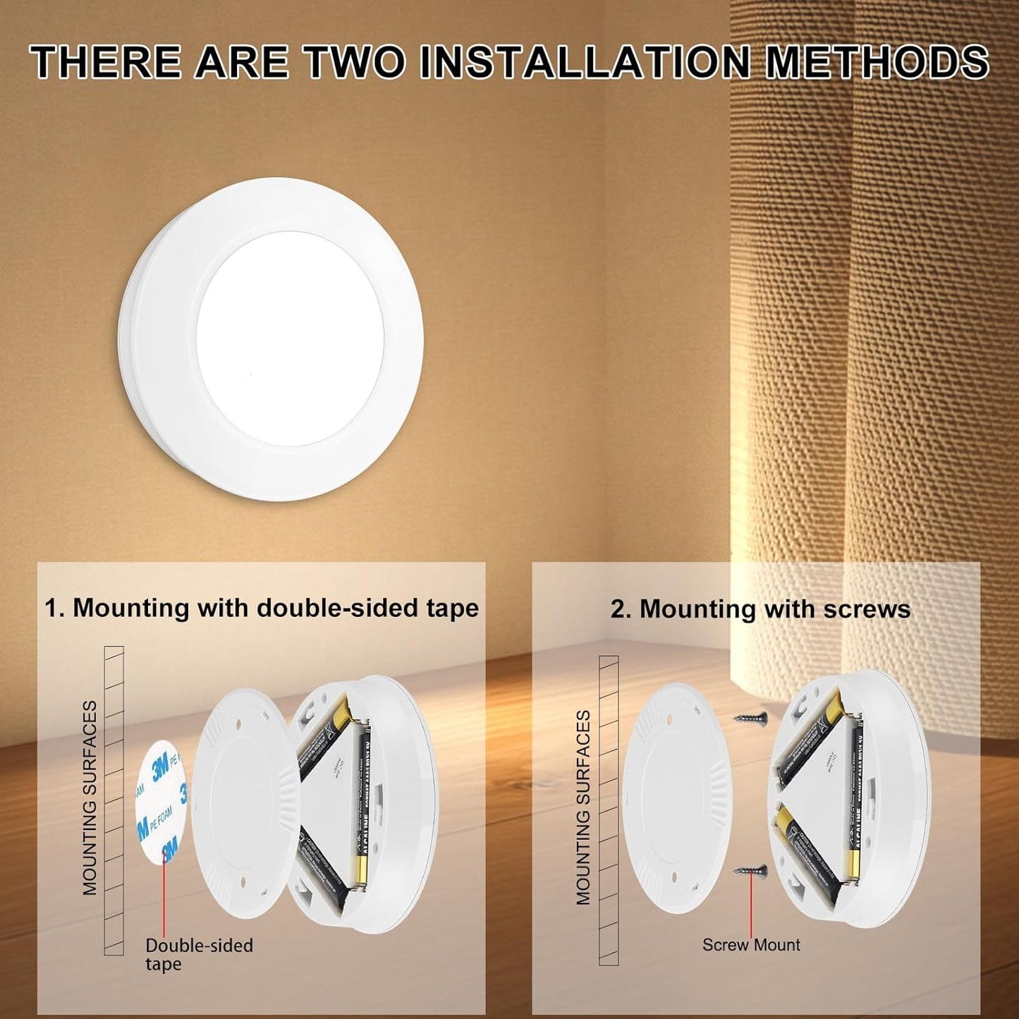 LED Under Cabinet Light, Ideal for Kitchen Cabinets, Closets, Garage and More