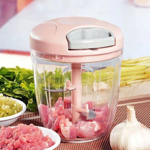 Manual Food Chopper with 5 Blades