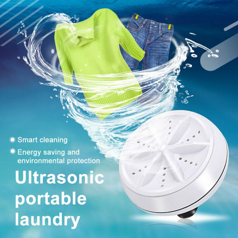 Portable Turbine Ultrasonic USB mini Washing Machine