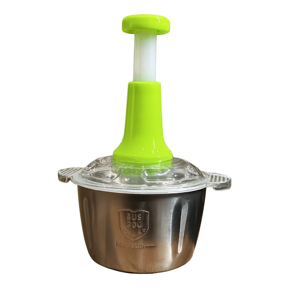 Assorted Stainless Steel Manual Food Chopper 2L