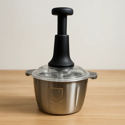 Assorted Stainless Steel Manual Food Chopper 2L
