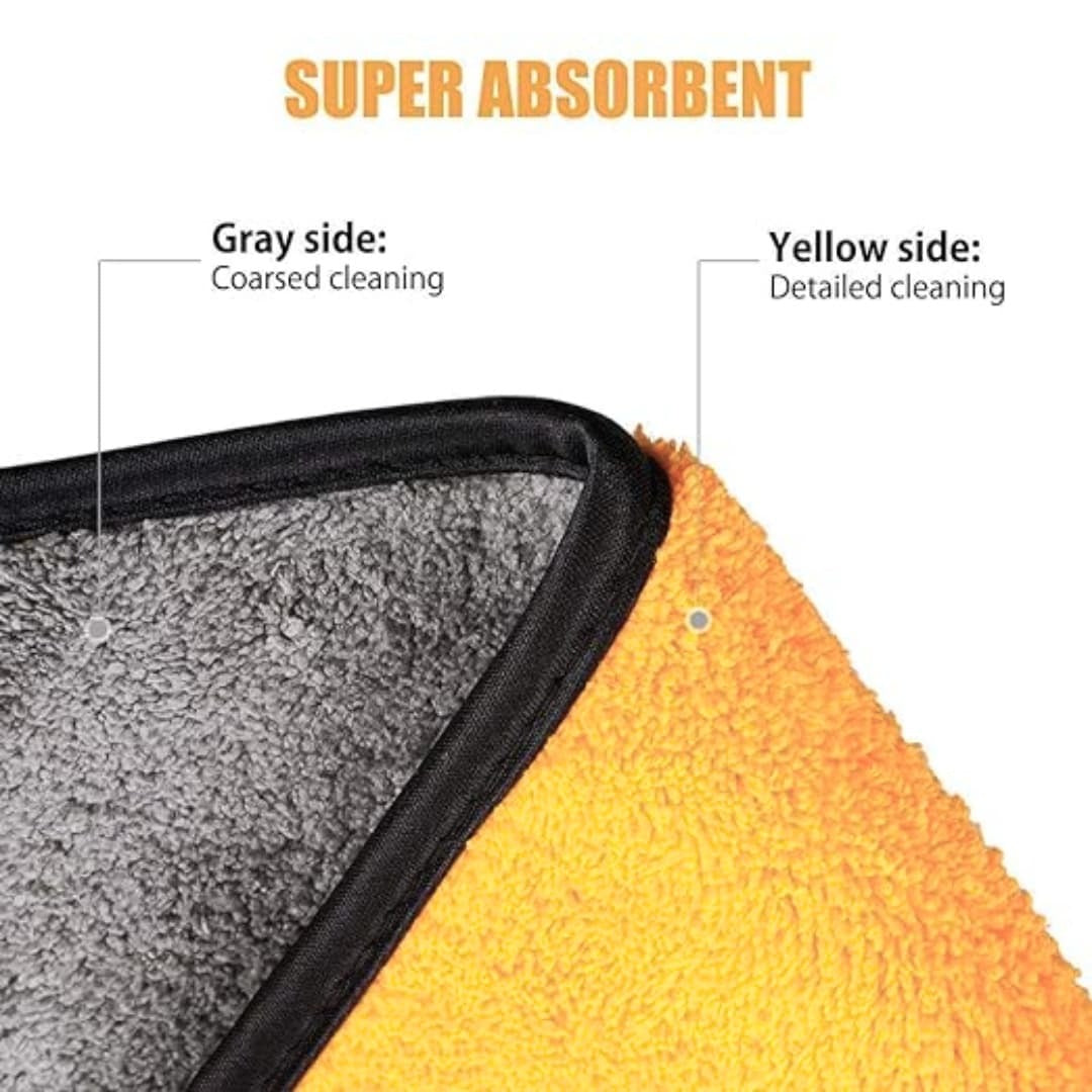 DCW Large Microfiber Car wash Towel Thick Cleaning Cloths Strong Absorption