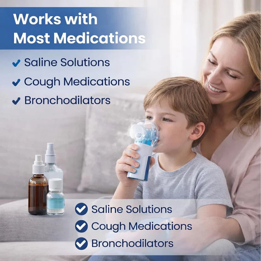 Medical Silent Mesh Nebulizer – Silent, Efficient & Travel-Friendly