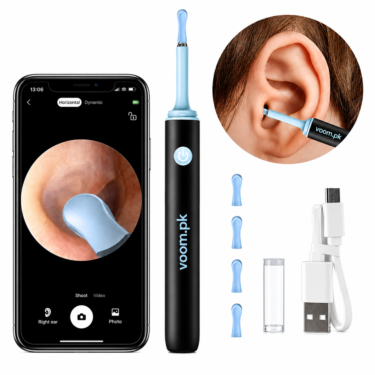 Rechargeable Ear Camera – Smart Wireless Visual Ear Wax Removal Tool Kit