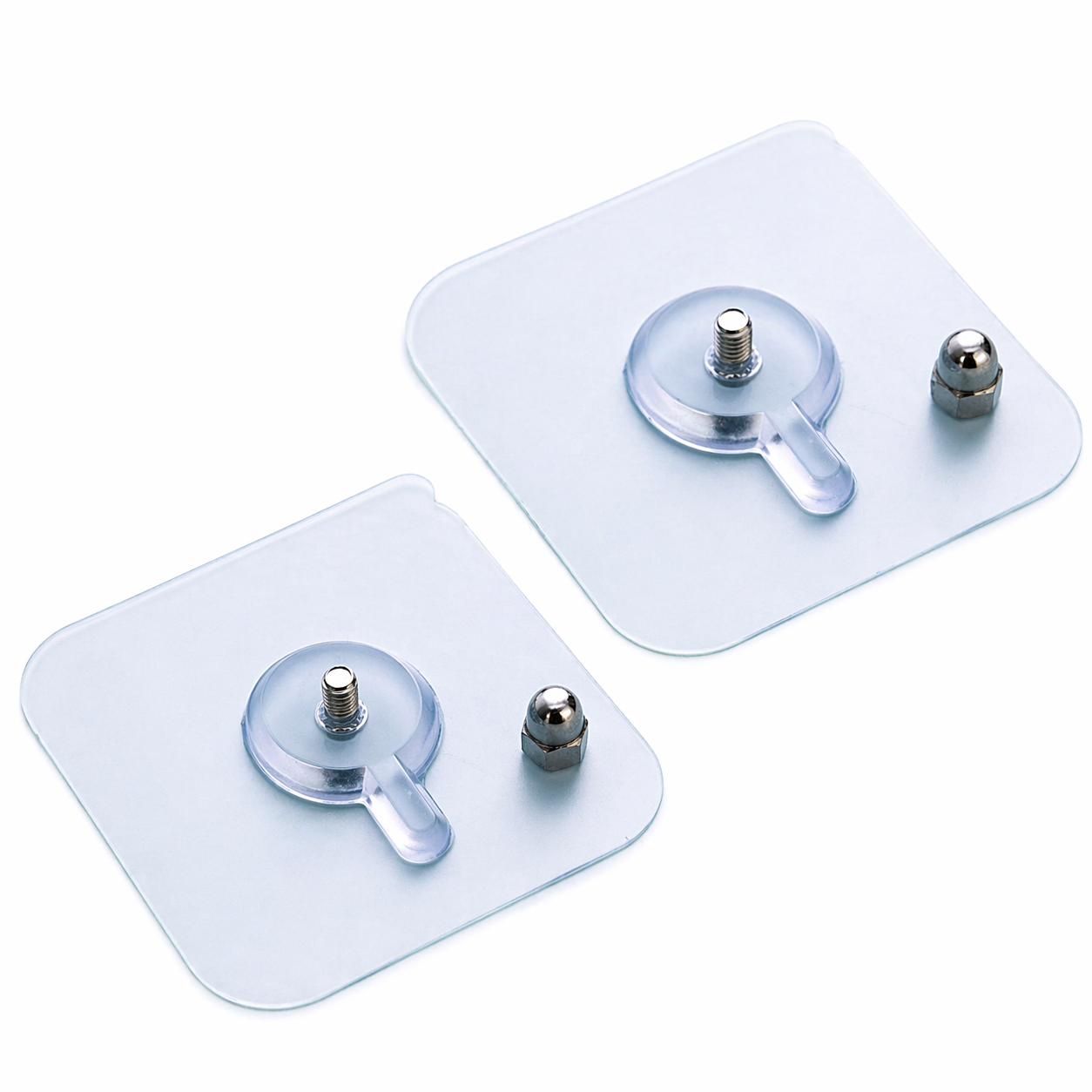 Pack of 4 | Heavy Duty Adhesive Screw Hooks