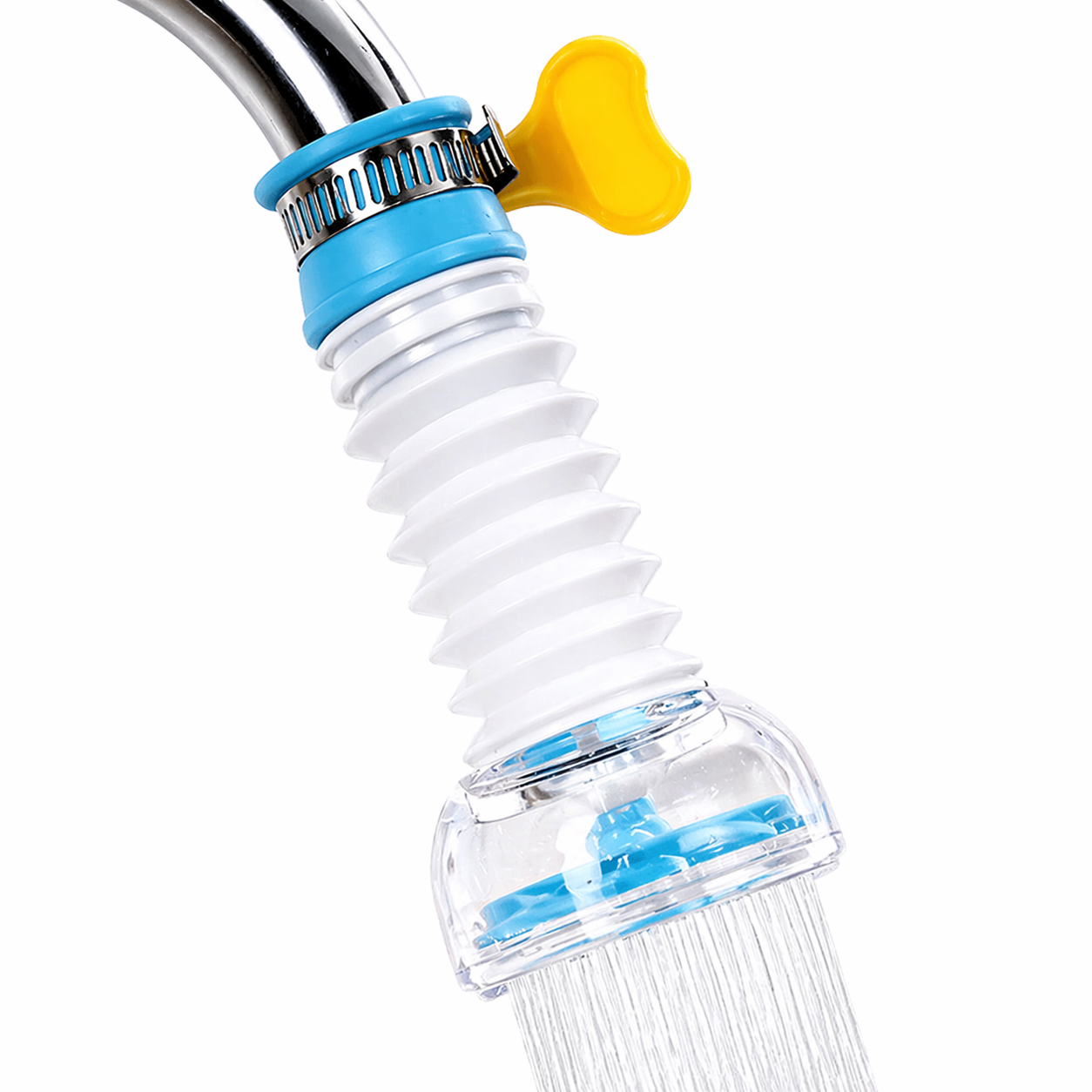 Fan Faucet Clip 360 Rotating Flexible Kitchen Faucet Water Filter