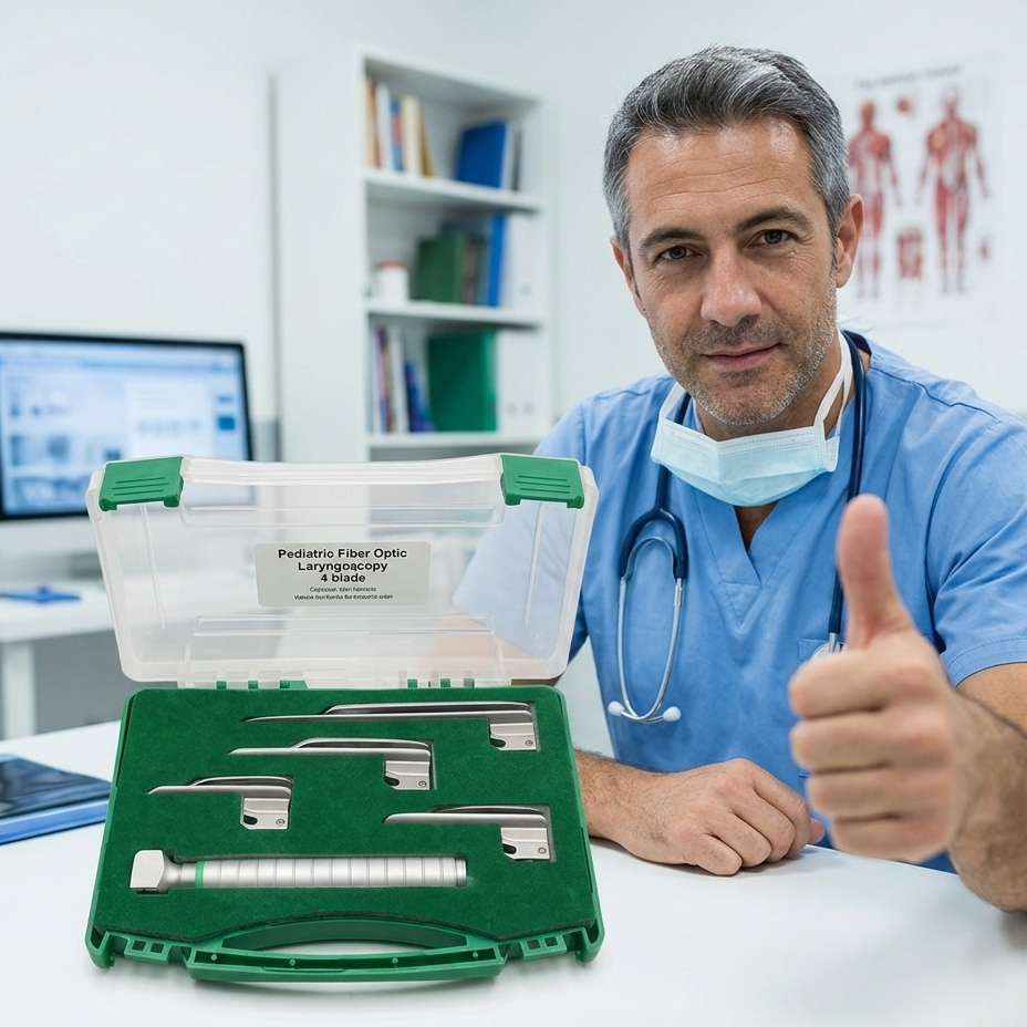 Baby Fiber Optic Laryngoscope - 4 Blade