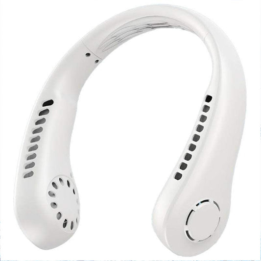 Portable Neck Fan, Hands-Free Bladeless Fan: 360° Cooling  - Rechargeable