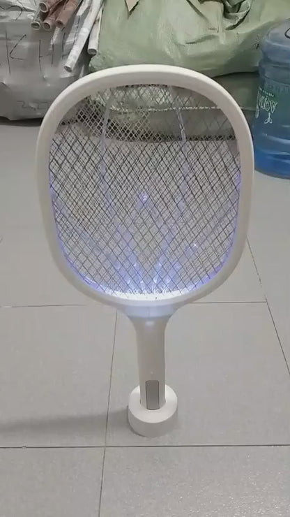 Mosquito Killer Swatter 2 In 1 Rechargeable Electric Racket And Lamp